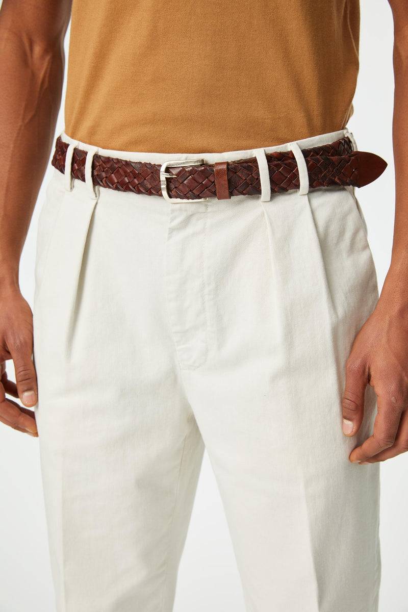 Lubiam Cintura in cuoio intrecciata bufalo Cintura in cuoio intrecciata bufalo Acquista Ora