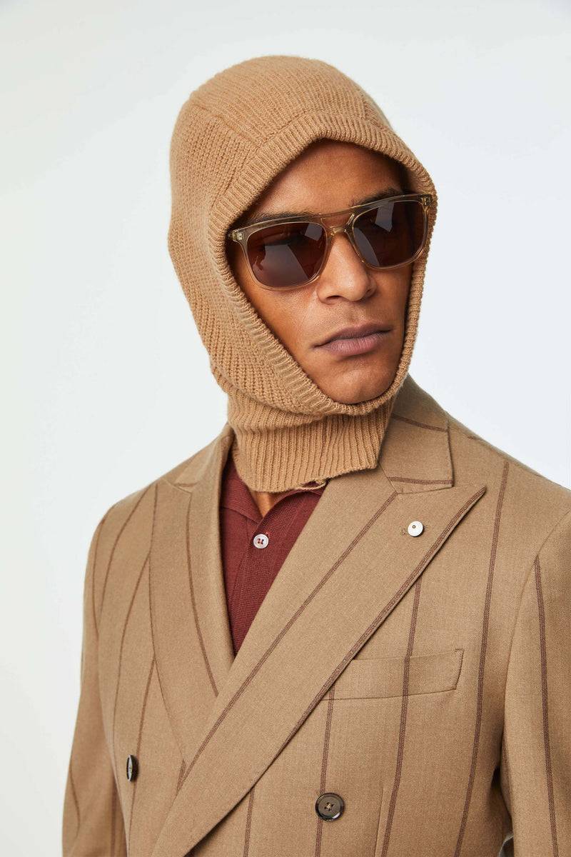 Lubiam Balaclava a coste nocciola Balaclava a coste nocciola Vendita Economica