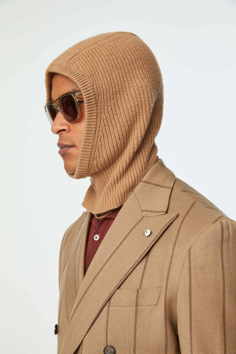 Lubiam Balaclava a coste nocciola Balaclava a coste nocciola Vendita Economica
