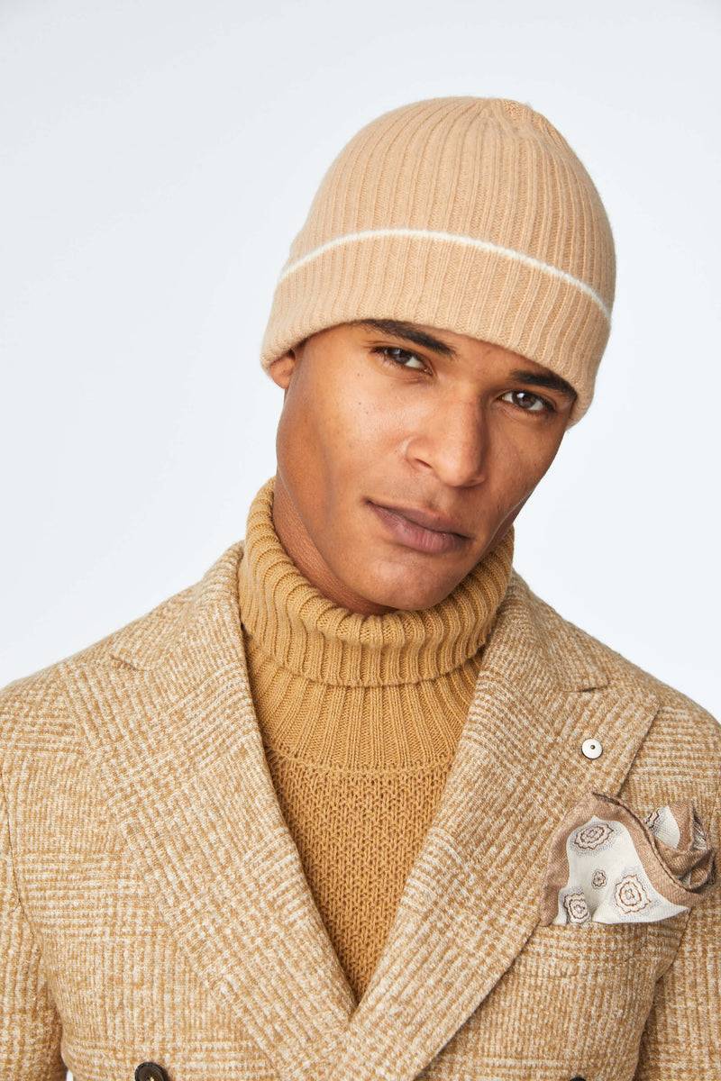 Lubiam Berretto in cashmere beige Berretto in cashmere beige Saldi Di Fabbrica