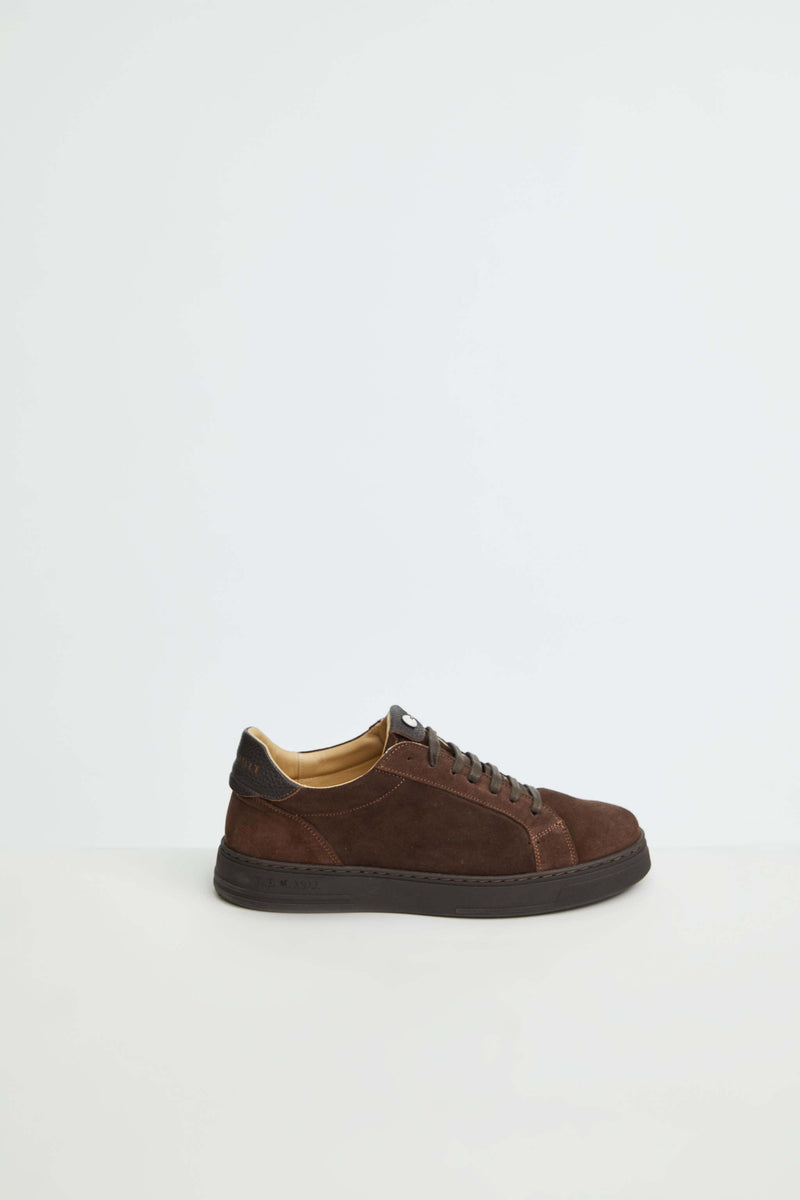 Lubiam Sneaker retro-tennis marrone Sneaker retro-tennis marrone Affare Del Giorno