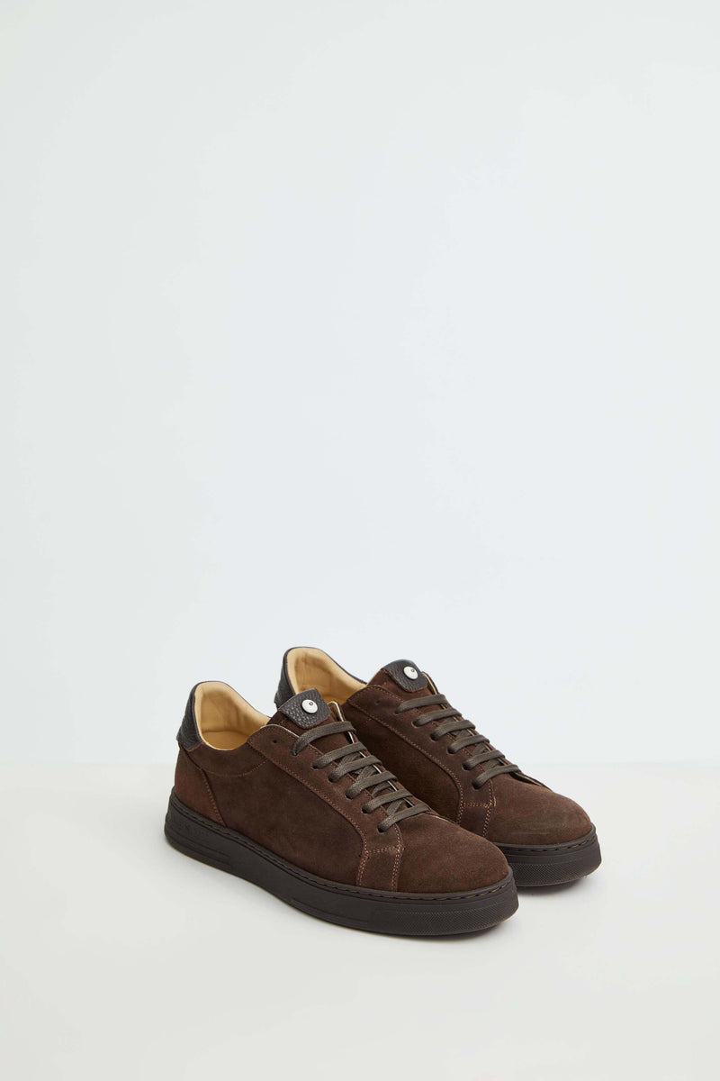 Lubiam Sneaker retro-tennis marrone Sneaker retro-tennis marrone Affare Del Giorno