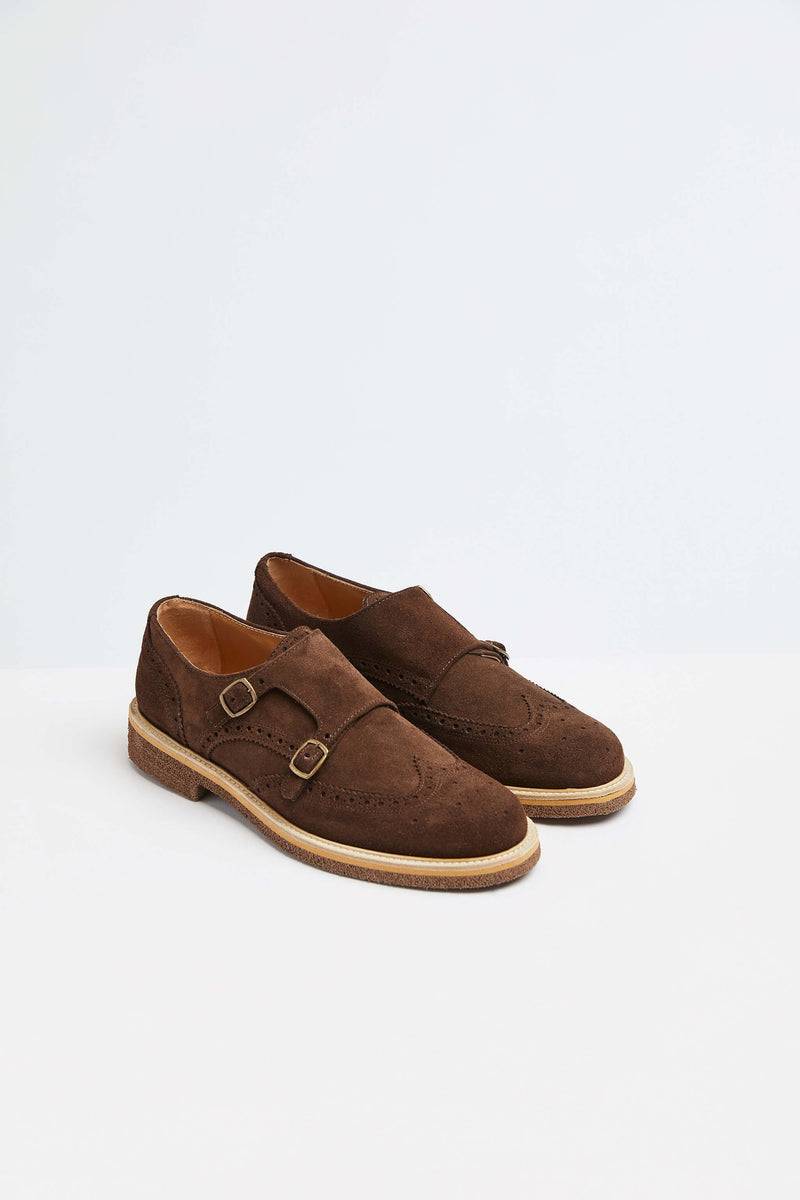 Lubiam Monkstrap in pelle marrone Monkstrap in pelle marrone Sottocosto