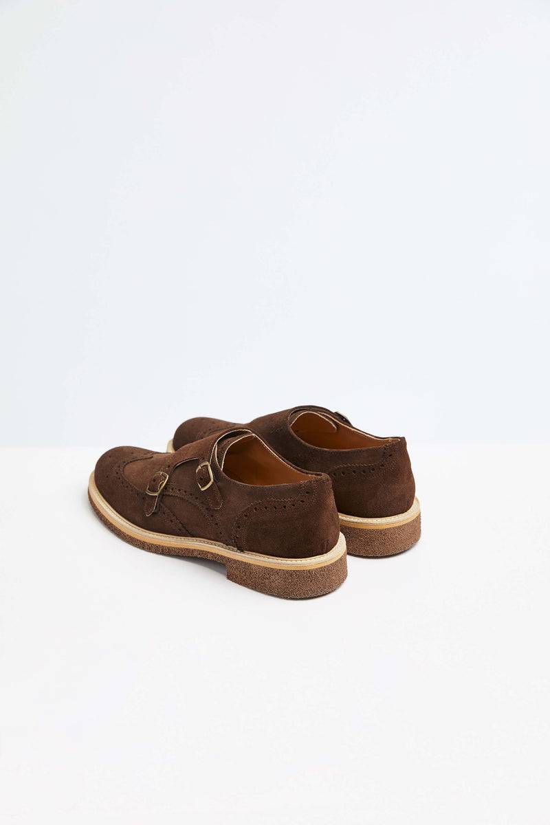 Lubiam Monkstrap in pelle marrone Monkstrap in pelle marrone Sottocosto