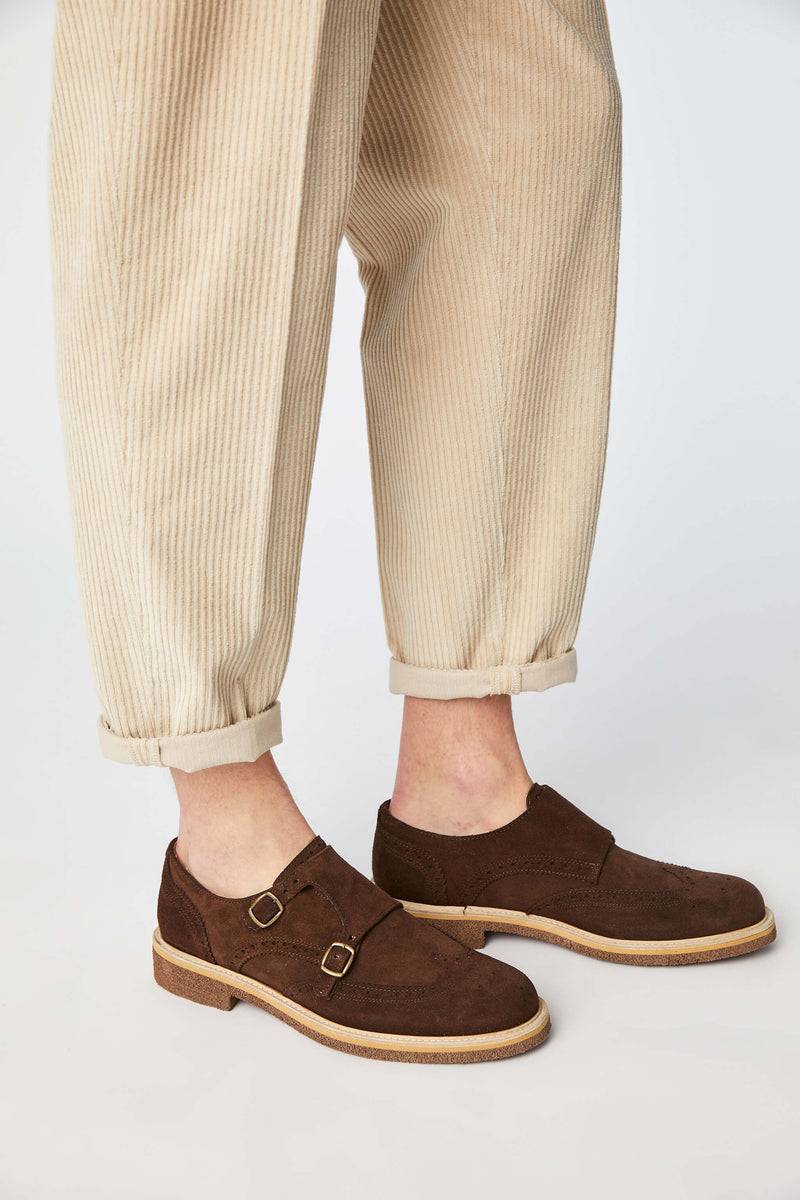 Lubiam Monkstrap in pelle marrone Monkstrap in pelle marrone Sottocosto