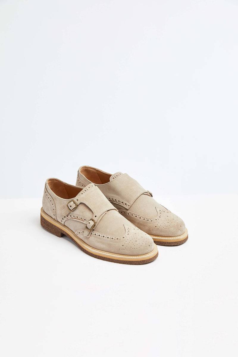 Lubiam Monkstrap in pelle beige Monkstrap in pelle beige Convenienza