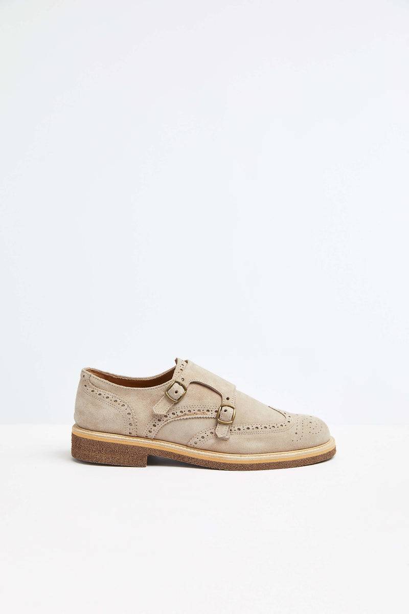 Lubiam Monkstrap in pelle beige Monkstrap in pelle beige Convenienza
