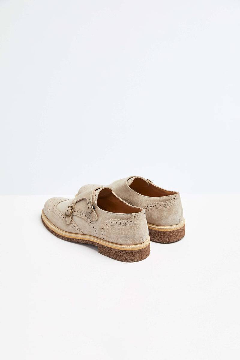 Lubiam Monkstrap in pelle beige Monkstrap in pelle beige Convenienza