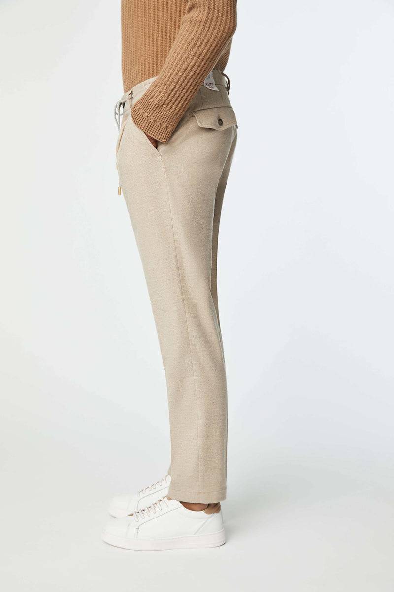 Lubiam Pantalone ED non trattato beige Pantalone ED non trattato beige Offerta