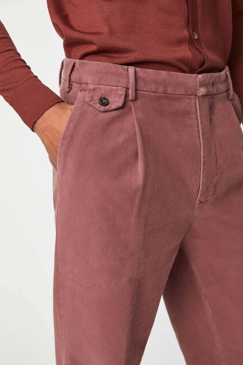 Lubiam Pantalone MILES tinto capo viola vinaccia Pantalone MILES tinto capo viola vinaccia Outlet