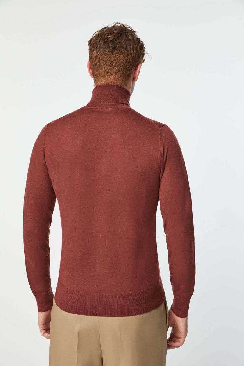 Lubiam Maglia dolcevita leggera bordeaux Maglia dolcevita leggera bordeaux In Vendita