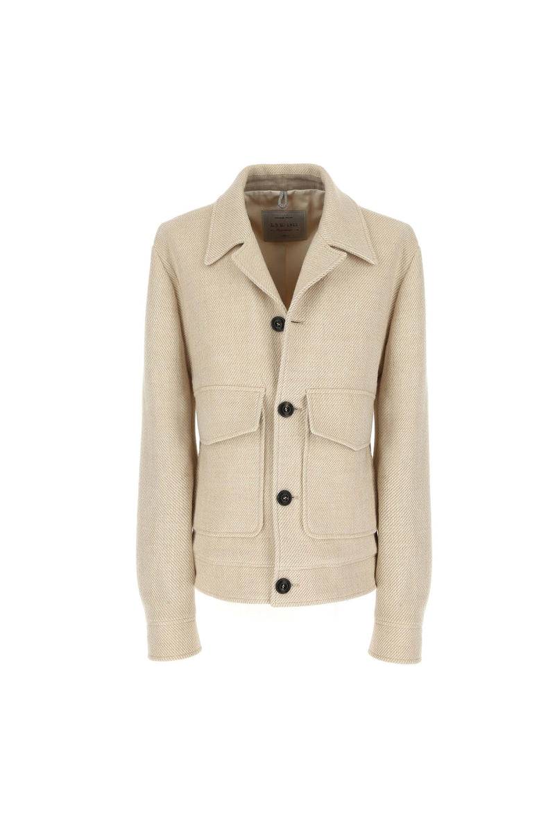 Lubiam Overjacket bianco avorio Overjacket bianco avorio Saldi Di Fabbrica