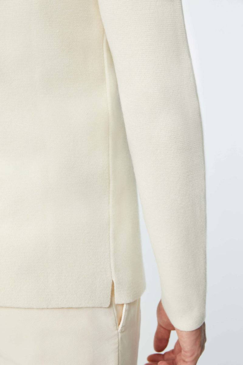 Lubiam Overshirt in maglia calata bianca Overshirt in maglia calata bianca Nuova
