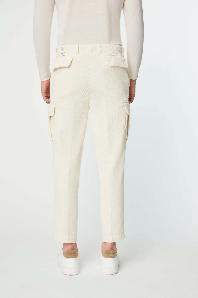 Lubiam Pantalone CARGO bianco avorio Pantalone CARGO bianco avorio In Linea