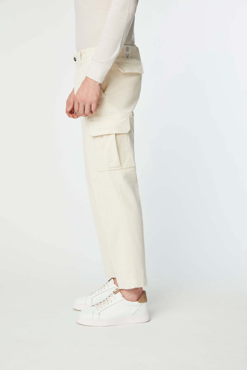 Lubiam Pantalone CARGO bianco avorio Pantalone CARGO bianco avorio In Linea