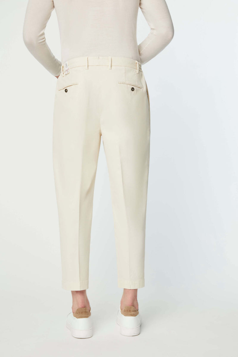 Lubiam Pantalone Clarence tinto capo bianco avorio Pantalone Clarence tinto capo bianco avorio Promozione