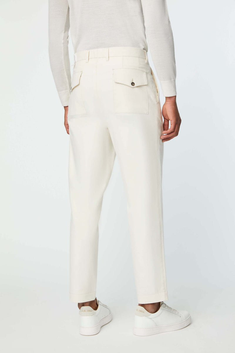 Lubiam Pantalone TONY non trattato bianco Pantalone TONY non trattato bianco Pezzi Unici