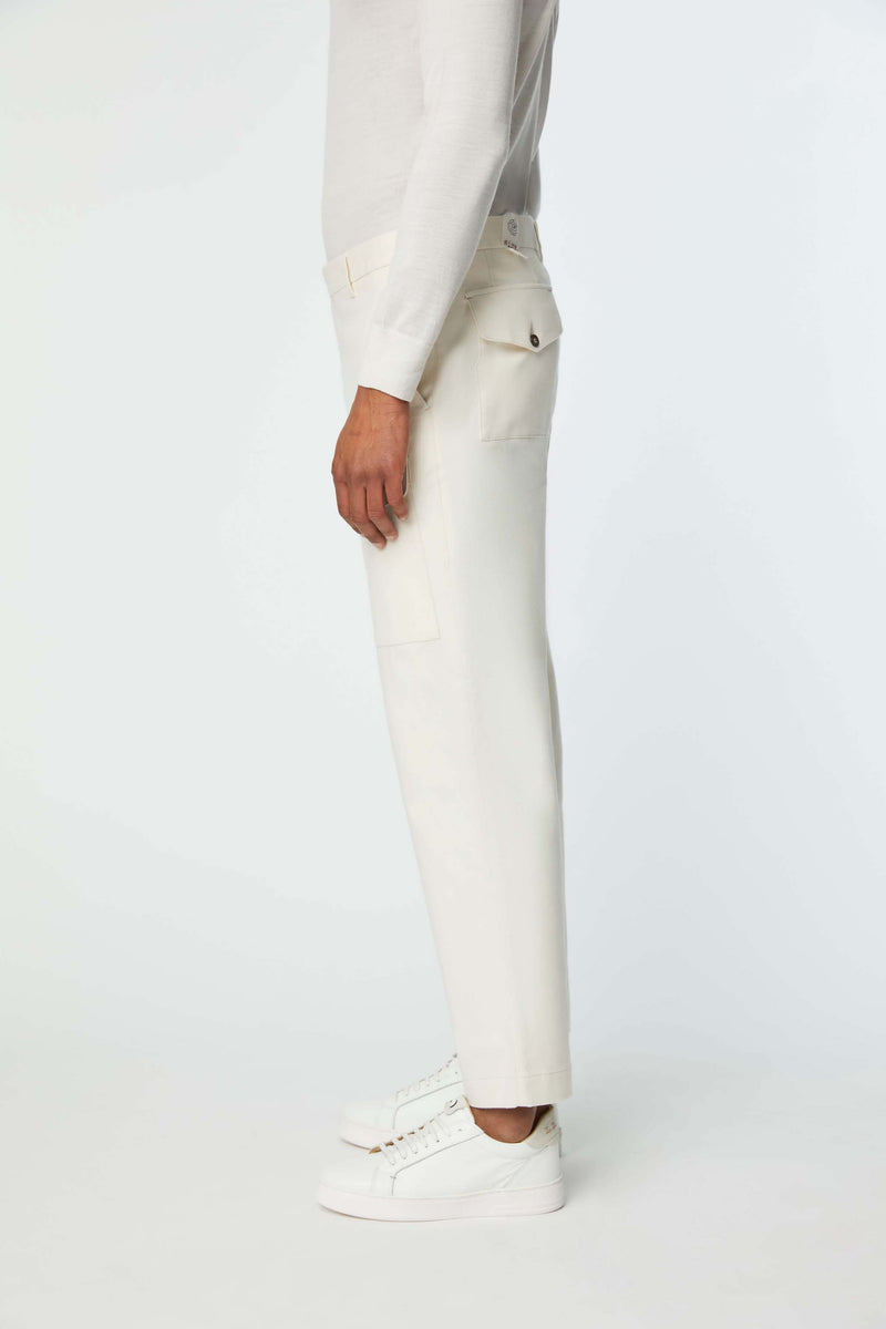 Lubiam Pantalone TONY non trattato bianco Pantalone TONY non trattato bianco Pezzi Unici