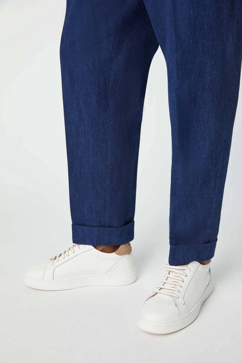 Lubiam Pantalone Jaco Sartorial Indigo blu denim Pantalone Jaco Sartorial Indigo blu denim Soddisfazione Garantita