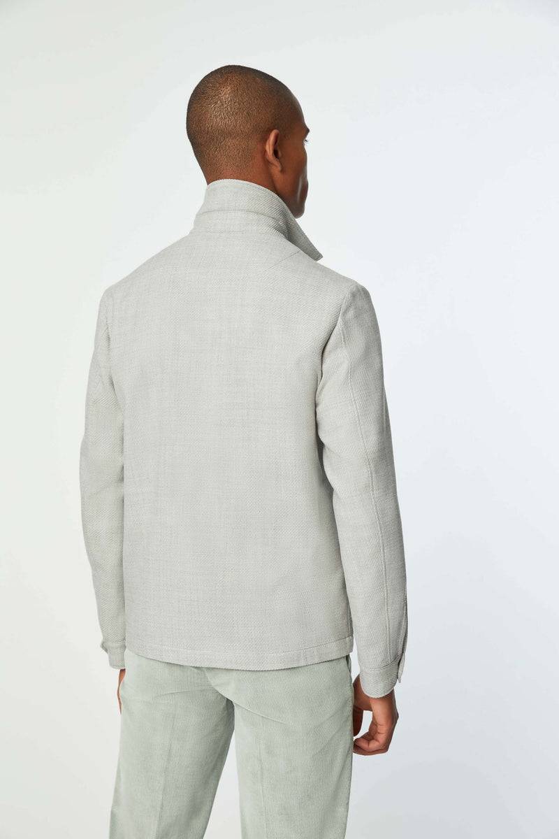 Lubiam Overshirt non trattata verde chiaro Overshirt non trattata verde chiaro Promozione Limitata