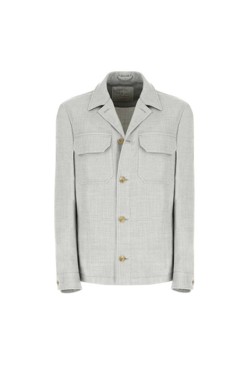 Lubiam Overshirt non trattata verde chiaro Overshirt non trattata verde chiaro Promozione Limitata