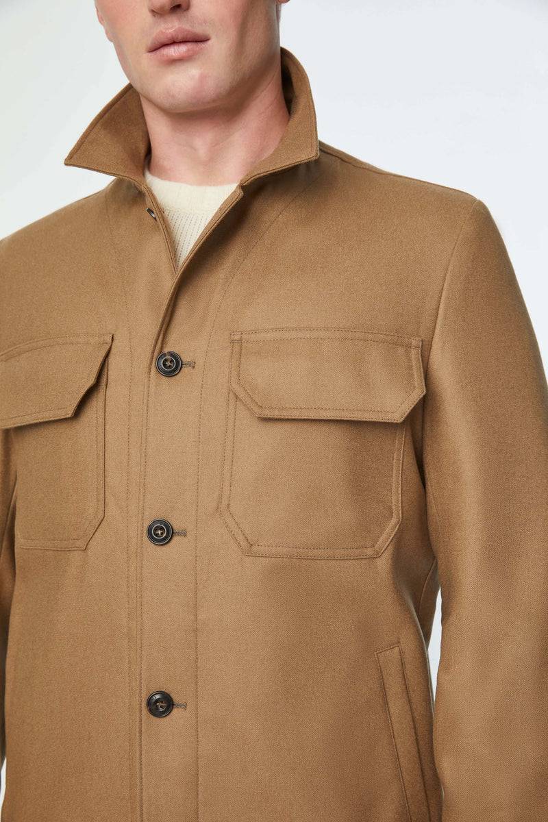 Lubiam Overshirt non trattato marrone Overshirt non trattato marrone Economico