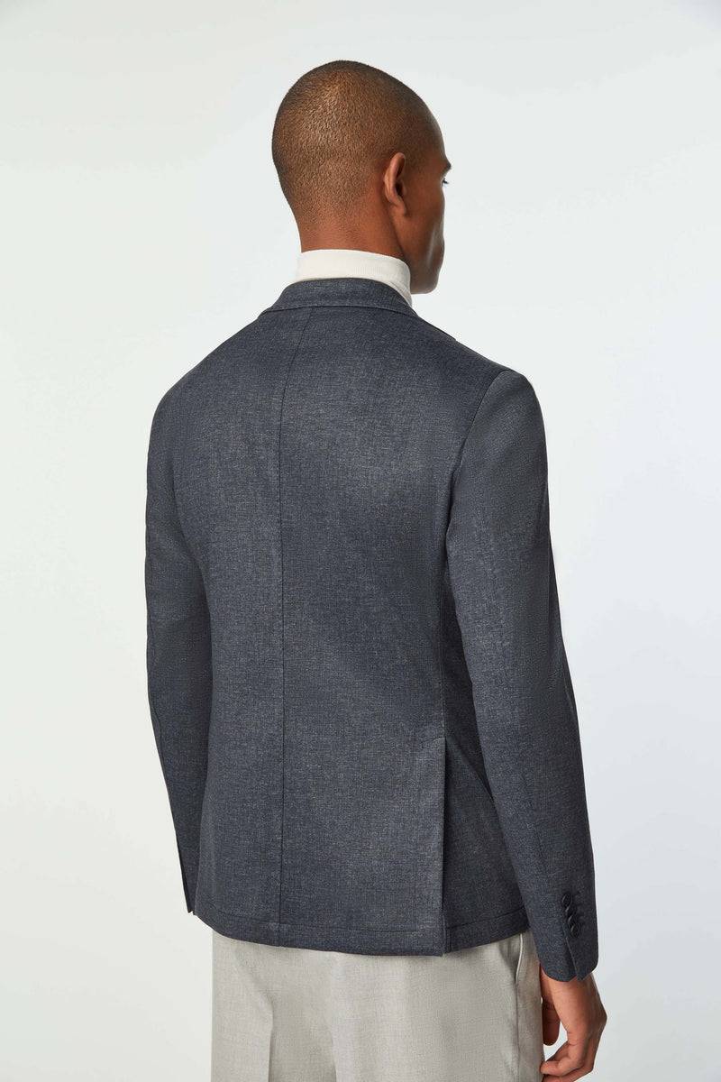 Lubiam Giacca Sam in jersey tecnico blu Giacca Sam in jersey tecnico blu Outlet