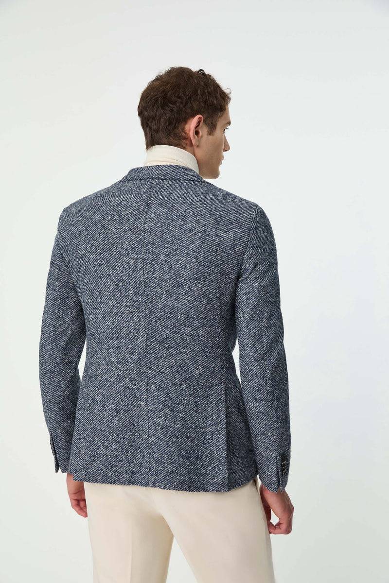 Lubiam Giacca JACK in jersey blu Giacca JACK in jersey blu Saldi