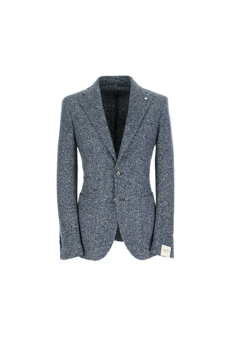 Lubiam Giacca JACK in jersey blu Giacca JACK in jersey blu Saldi