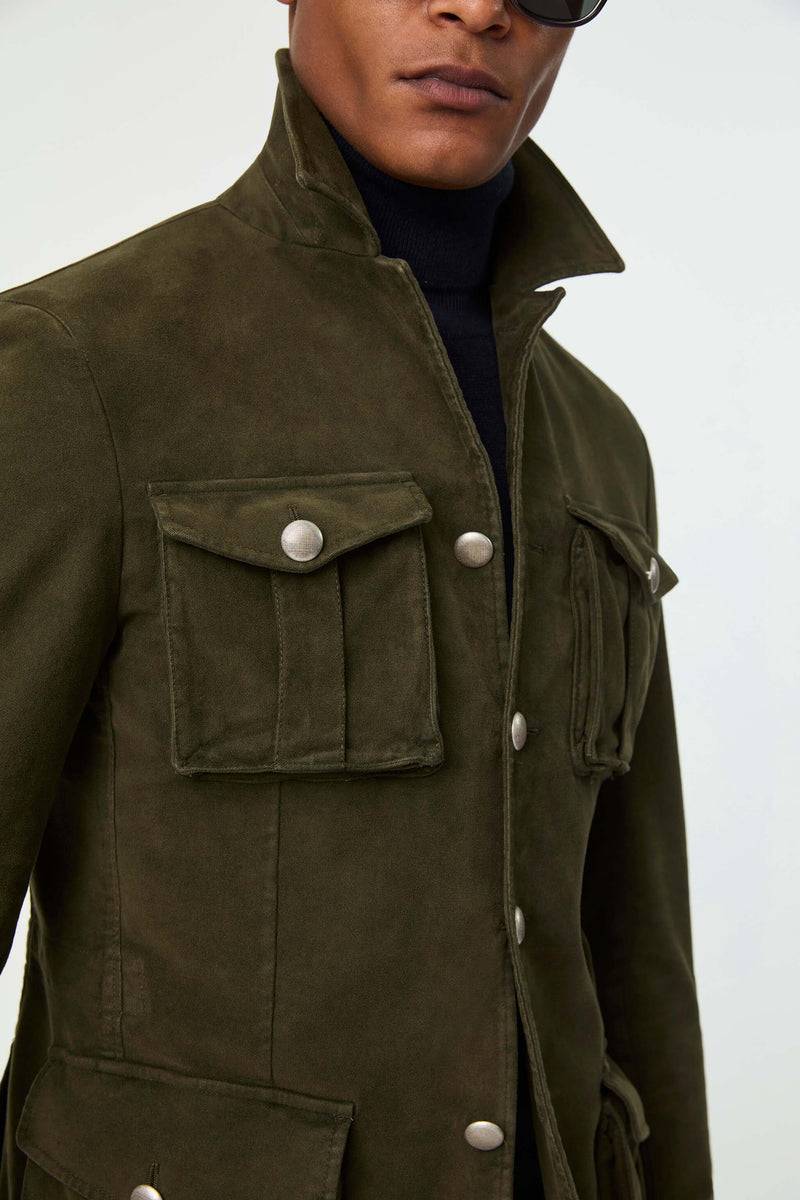 Lubiam Giacca SAHARA tinto capo verde militare Giacca SAHARA tinto capo verde militare Italia