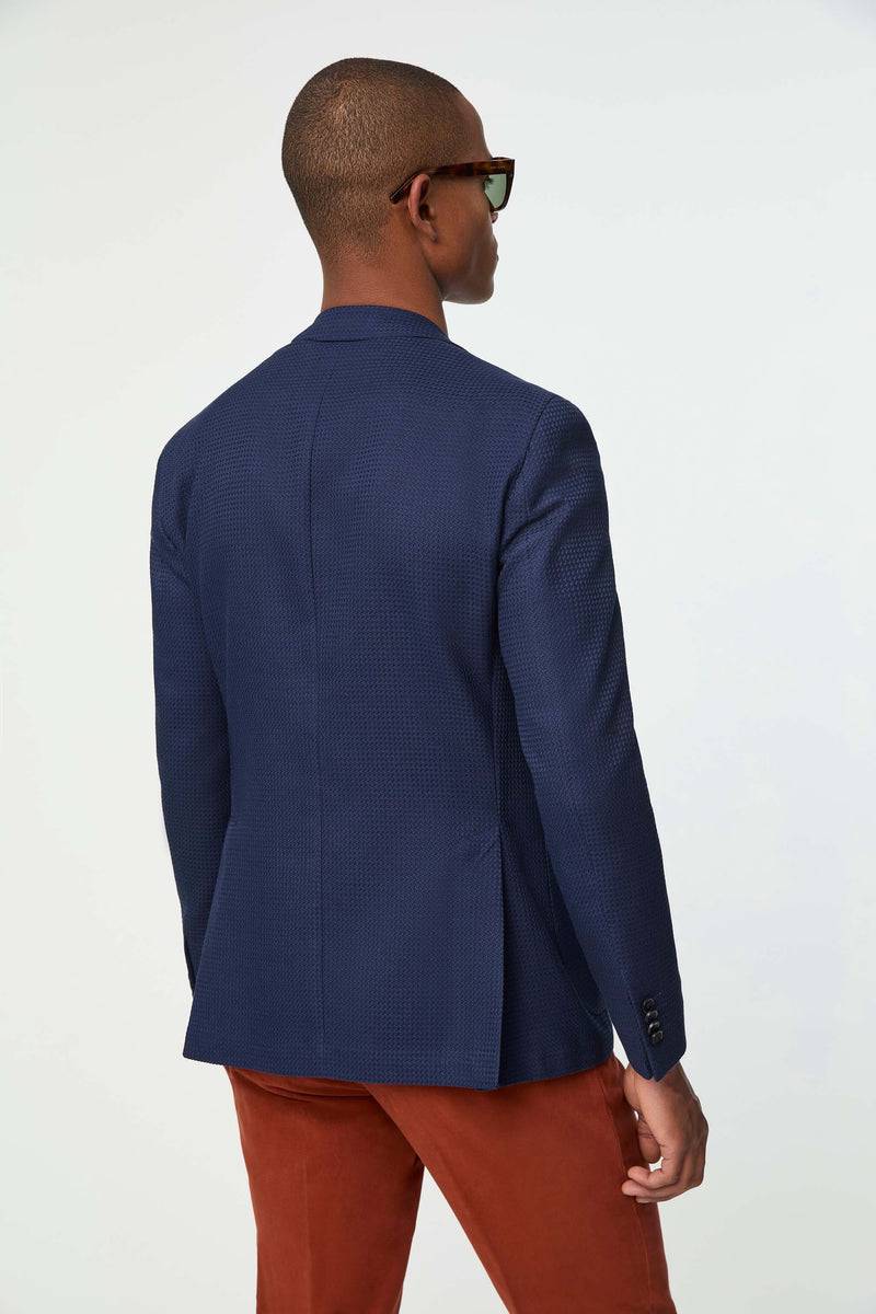 Lubiam Giacca JACK blu notte lavorata Giacca JACK blu notte lavorata Fino Al -60%