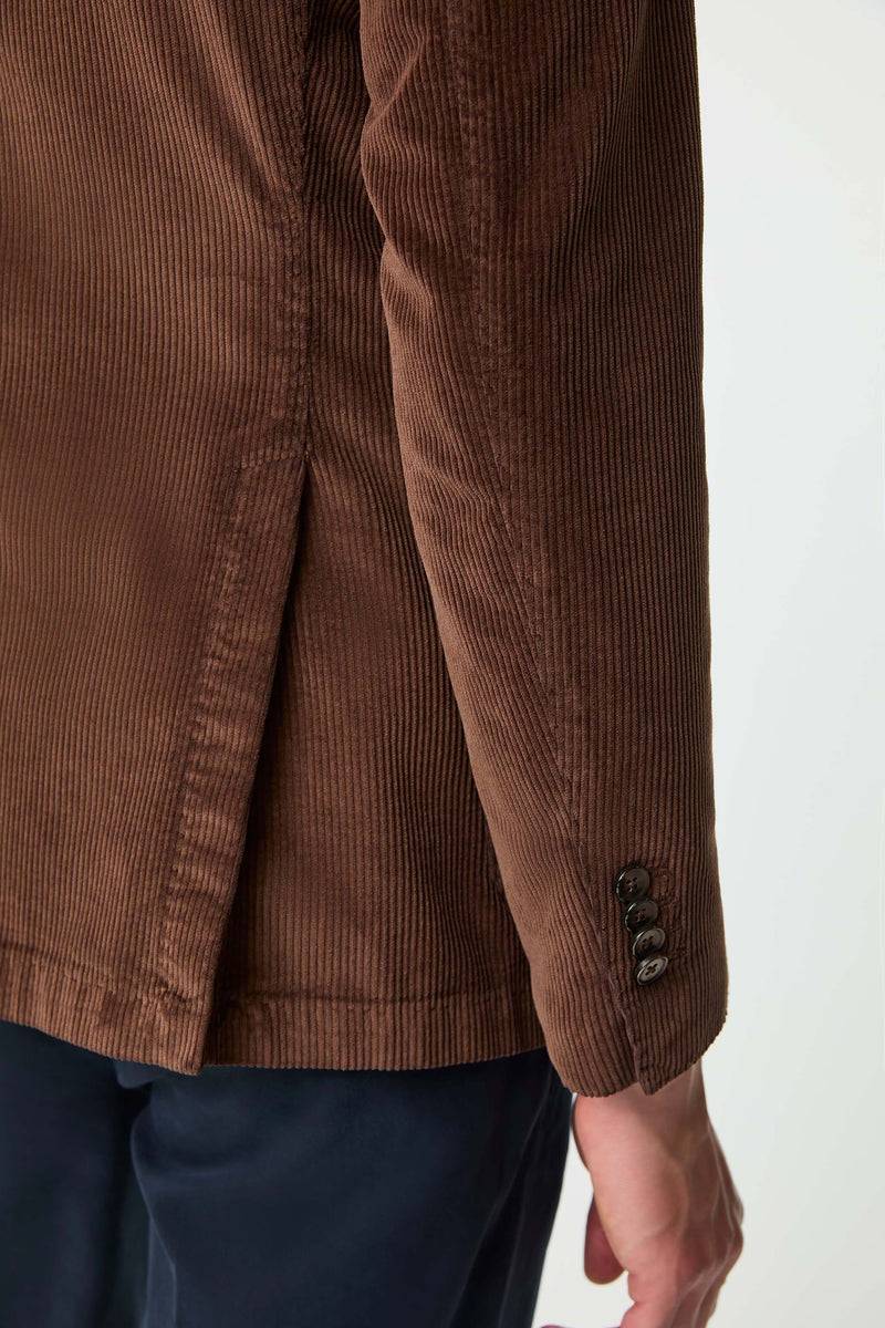 Lubiam Giacca TOM doppiopetto tinto capo marrone Giacca TOM doppiopetto tinto capo marrone Shopping Online