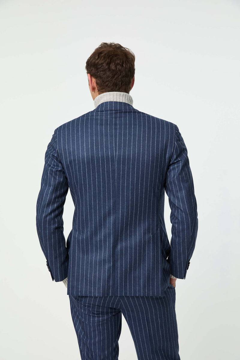 Lubiam Abito JAMES blu denim gessato Abito JAMES blu denim gessato Novità