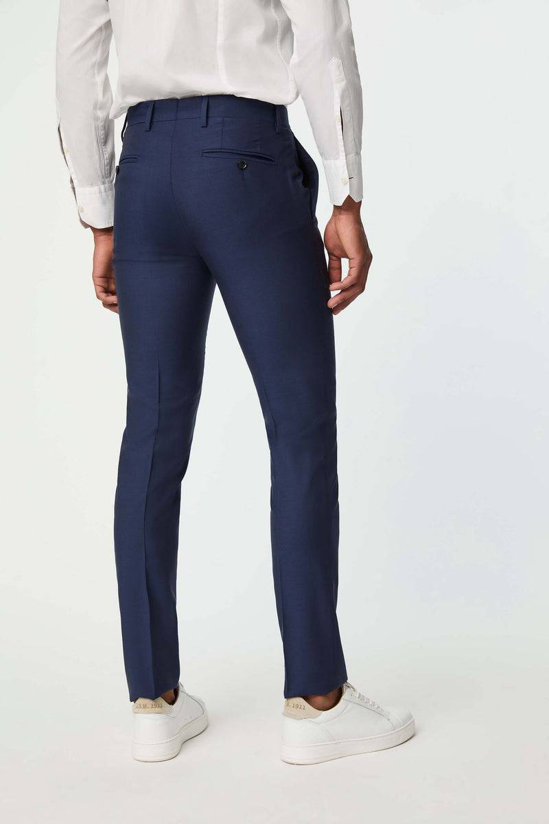 Lubiam Pantalone Duetto MAI TAI in lana blu elettrico Pantalone Duetto MAI TAI in lana blu elettrico Saldi Di Fabbrica