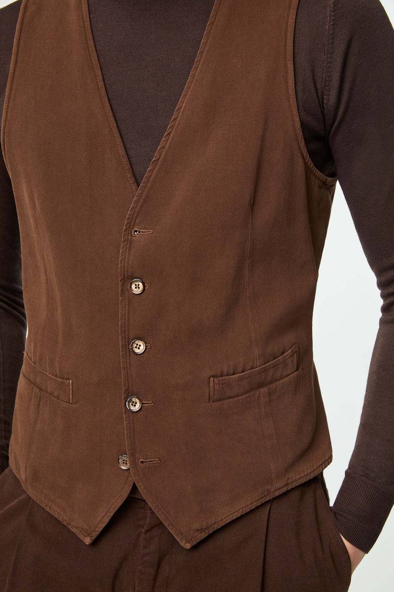 Lubiam Gilet MIKE tinto capo marrone Gilet MIKE tinto capo marrone Nuovo