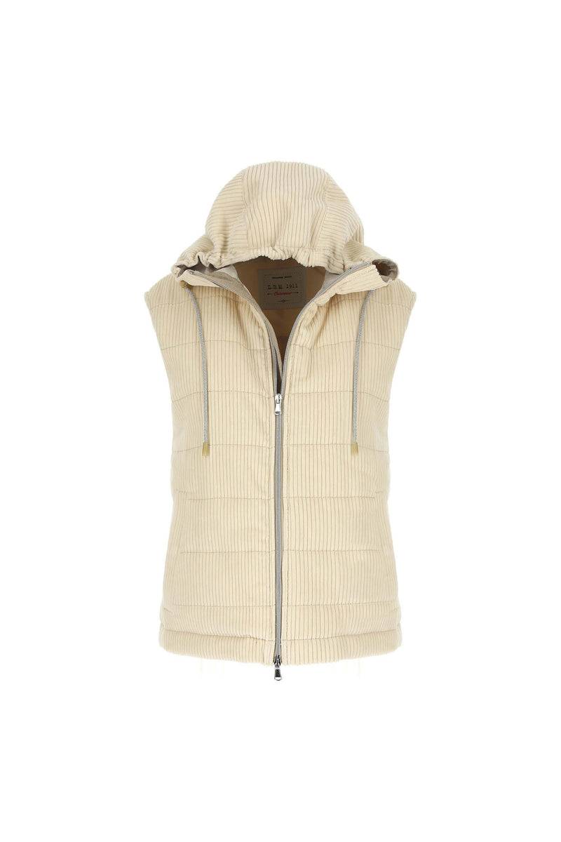 Lubiam Gilet imbottito bianco avorio Gilet imbottito bianco avorio Soddisfazione Garantita