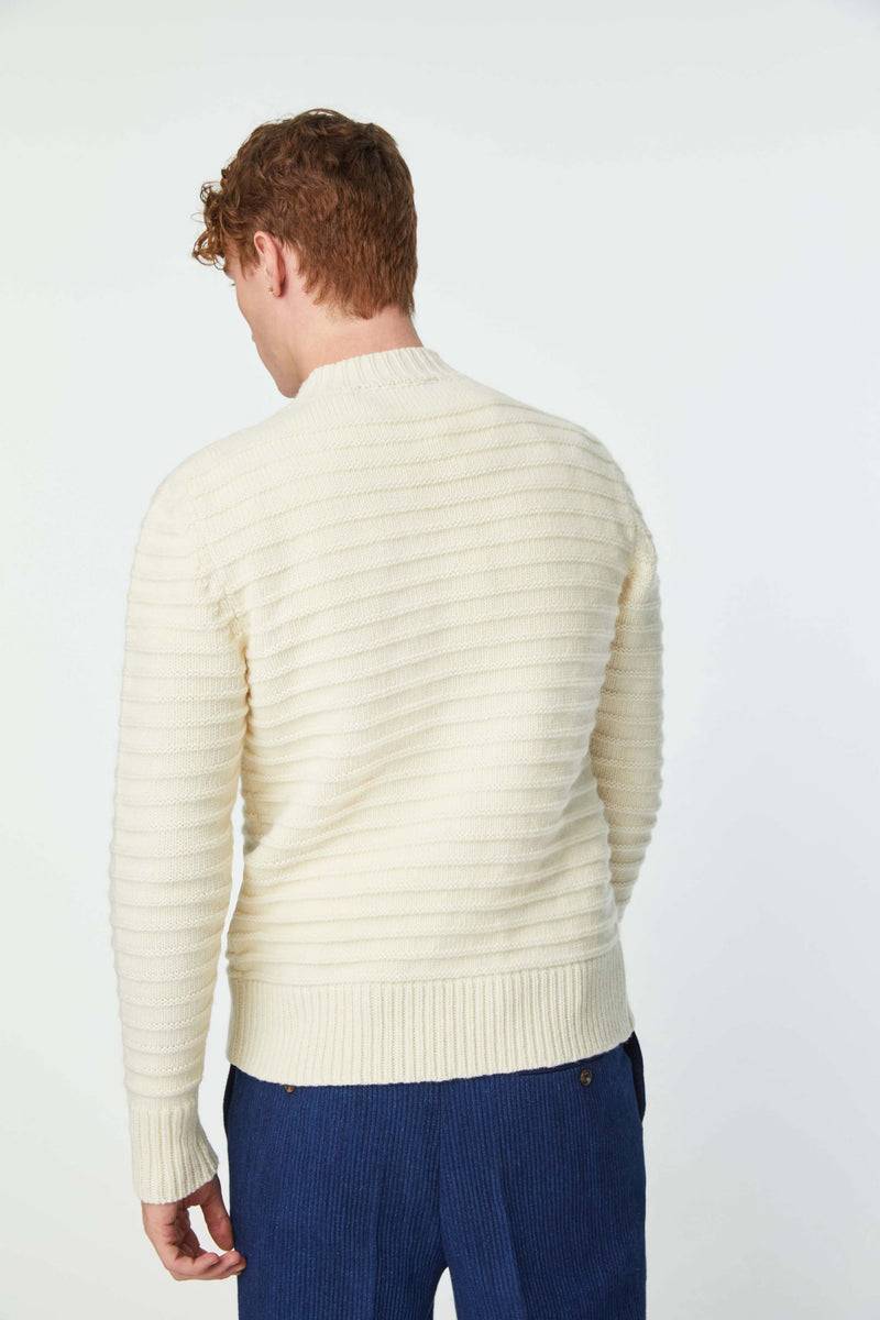 Lubiam Maglia dolcevita lavorata bianco latte Maglia dolcevita lavorata bianco latte Negozio