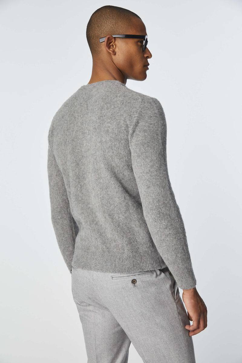 Lubiam Maglia girocollo leggera grigia melange Maglia girocollo leggera grigia melange In Linea