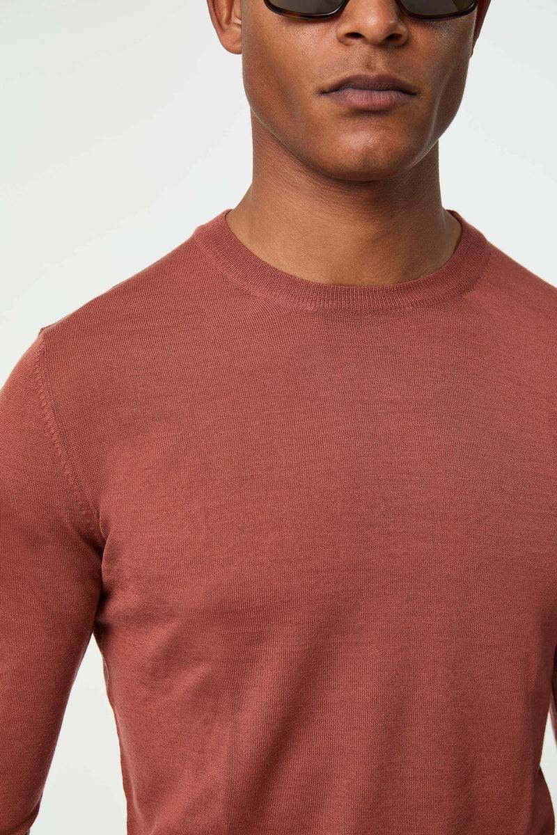Lubiam Maglia girocollo leggera ruggine Maglia girocollo leggera ruggine Spedizione Gratuita