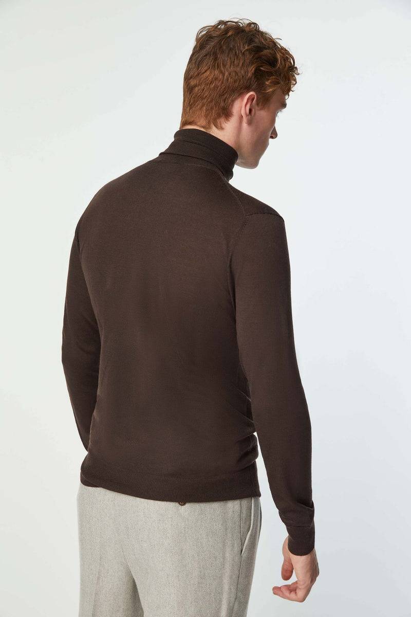 Lubiam Maglia dolcevita leggera marrone Maglia dolcevita leggera marrone Pezzi Unici