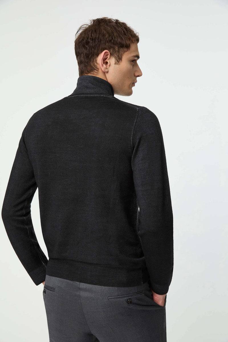 Lubiam Maglia dolcevita tinto capo nero Maglia dolcevita tinto capo nero Negozi Online