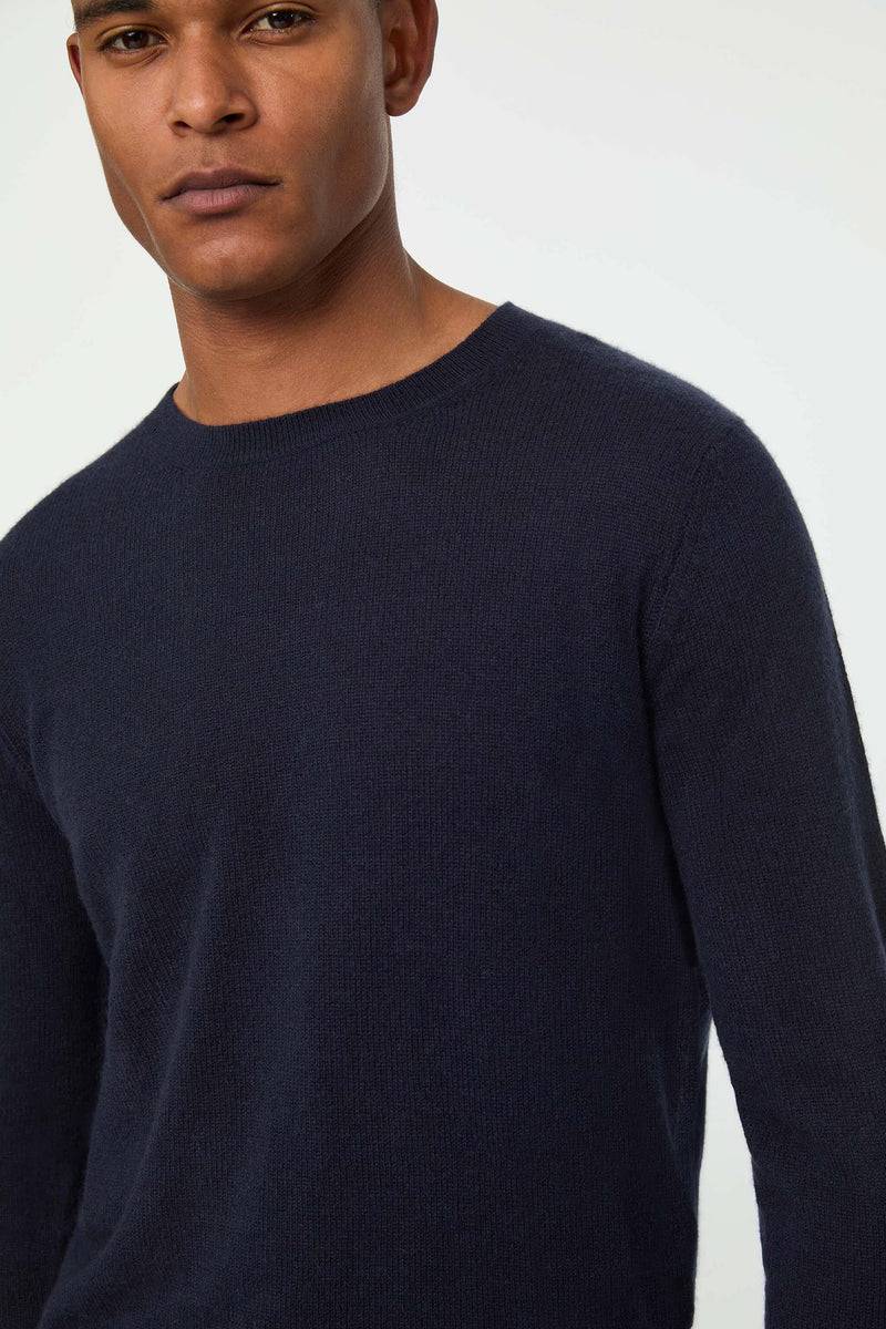 Lubiam Maglia girocollo blu avio in cashmere Maglia girocollo blu avio in cashmere Promozione Limitata