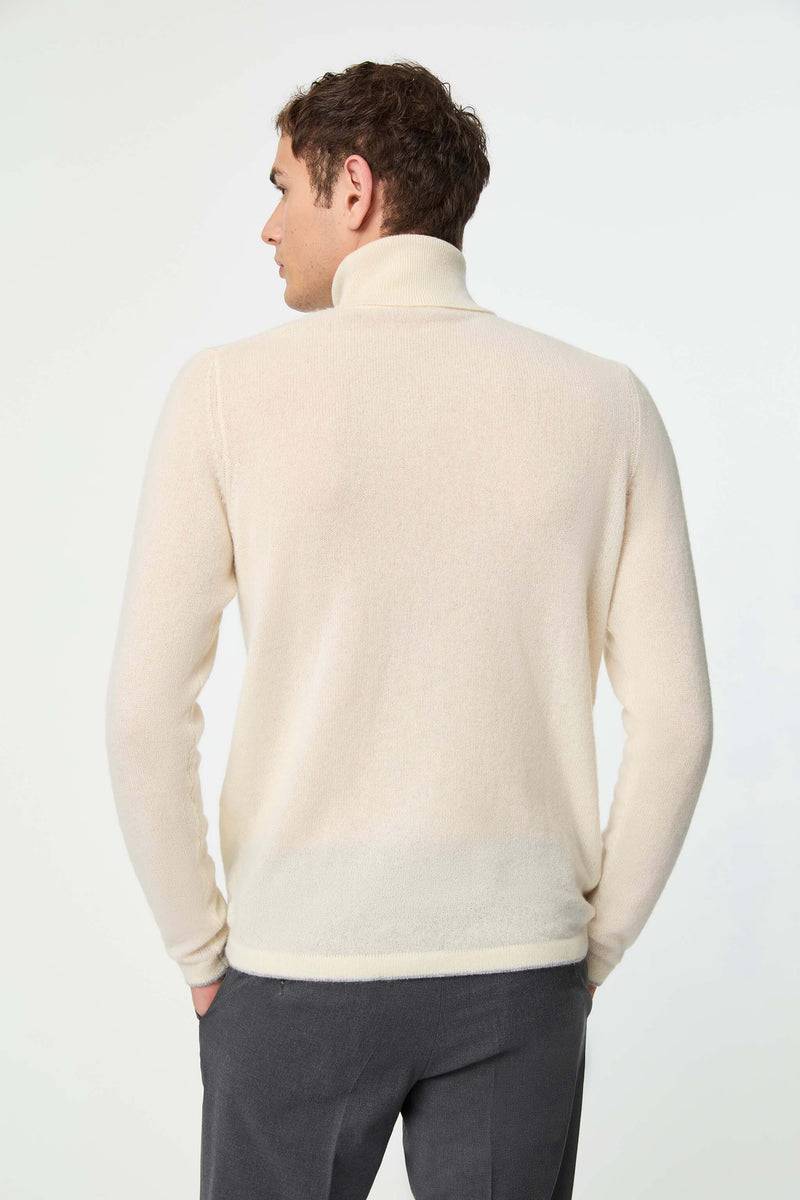 Lubiam Maglia dolcevita bianco latte in cashmere Maglia dolcevita bianco latte in cashmere Fino Al -60%