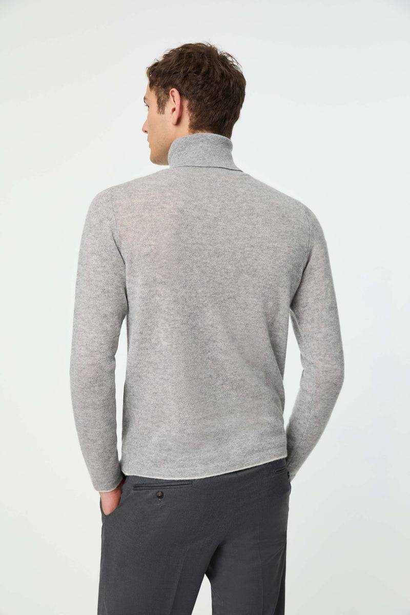 Lubiam Maglia dolcevita grigio melange in cashmere Maglia dolcevita grigio melange in cashmere Prezzo Ridotto