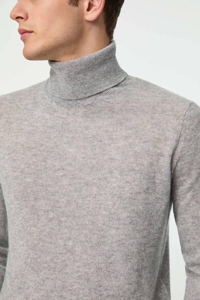 Lubiam Maglia dolcevita grigio melange in cashmere Maglia dolcevita grigio melange in cashmere Prezzo Ridotto