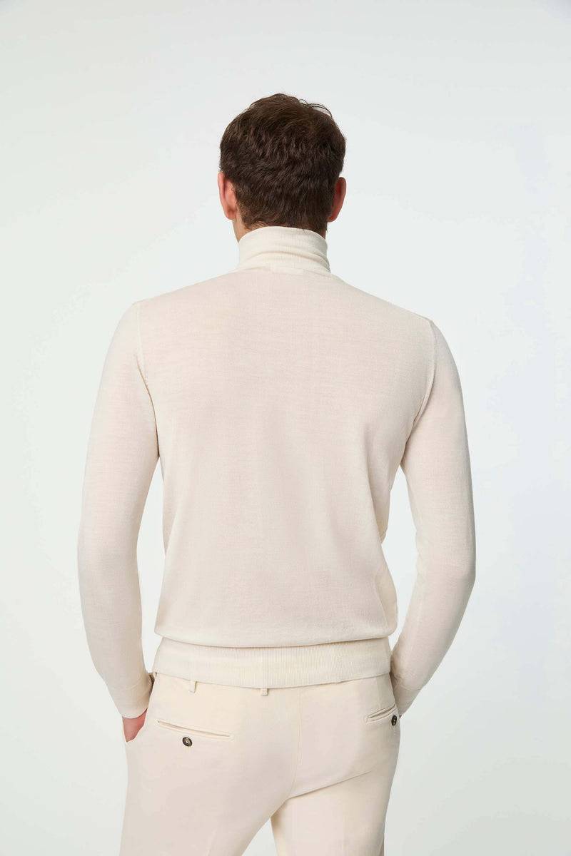 Lubiam Maglia girocollo ultralight bianco latte Maglia girocollo ultralight bianco latte 50% di sconto per tempo limitato