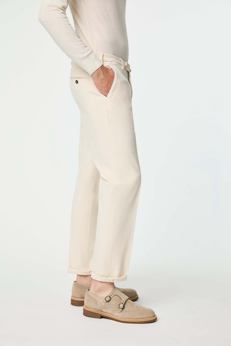 Lubiam Pantalone ELTON tinto capo bianco avorio Pantalone ELTON tinto capo bianco avorio Vendita Economica