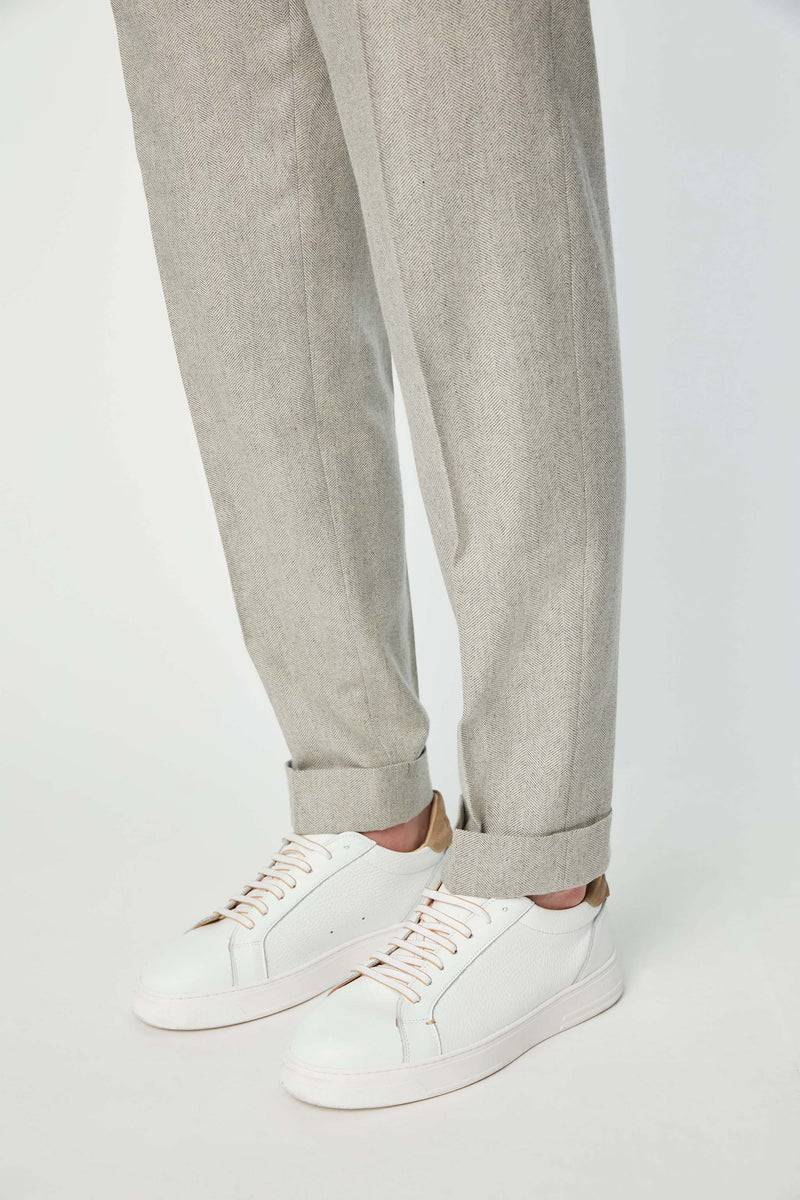 Lubiam Pantalone HERBIE grigio ghiaccio Pantalone HERBIE grigio ghiaccio Saldi Di Fabbrica
