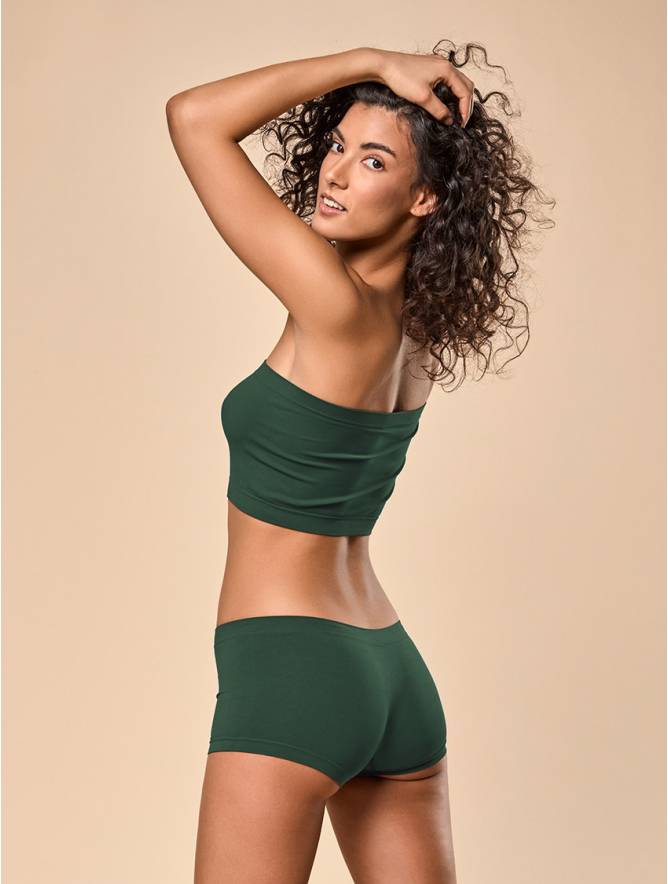 Luigi di Focenza SHORTY DONNA CLASSIC VERDE SCURO In Vendita
