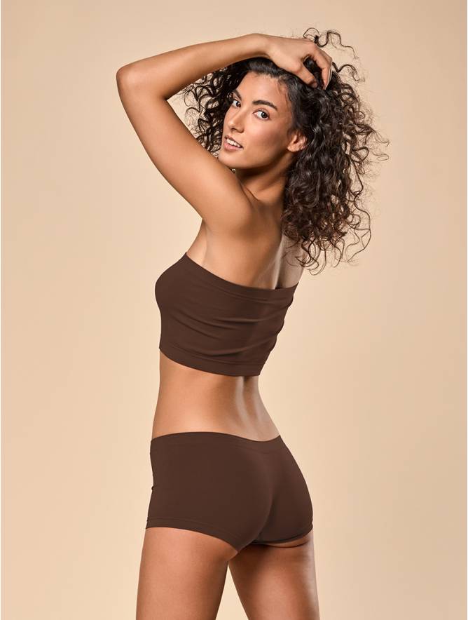 Luigi di Focenza SHORTY DONNA CLASSIC CIOCCOLATO Nuovo